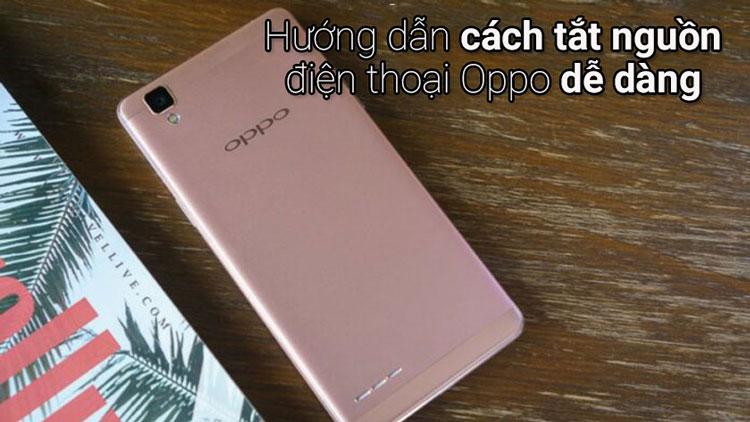 cách tắt nguồn Oppo