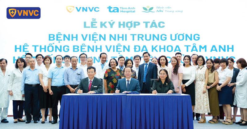 bv nhi TƯ, bvdk Tâm Anh, VNVC ký kết hợp tác