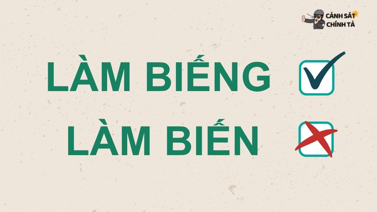 làm biếng hay làm biến