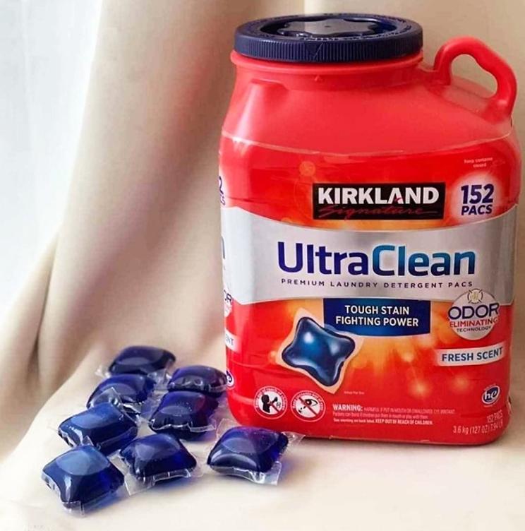 Viên giặt Kirkland hộp 152 viên của Mỹ