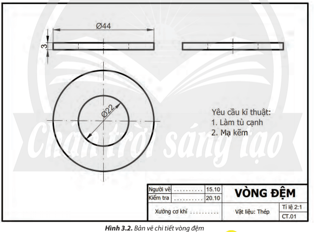 Giải Công nghệ 8 Bài 3 (Chân trời sáng tạo): Bản vẽ kĩ thuật