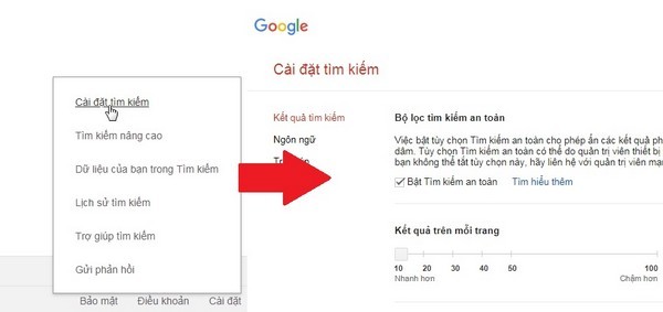 Các thiết lập an toàn cho trẻ em xem YouTube