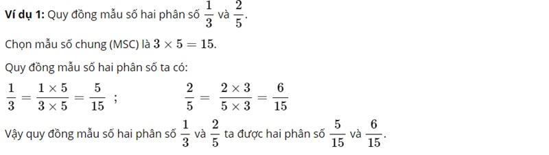 Trọn bộ bài tập và cách giải toán lớp 4 quy đồng mẫu số với mẹo giải dễ nhớ