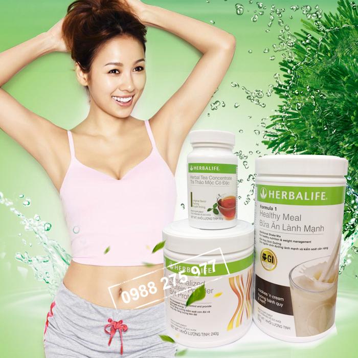 Bộ 3 giảm cân herbalife: F1, PP và Trà