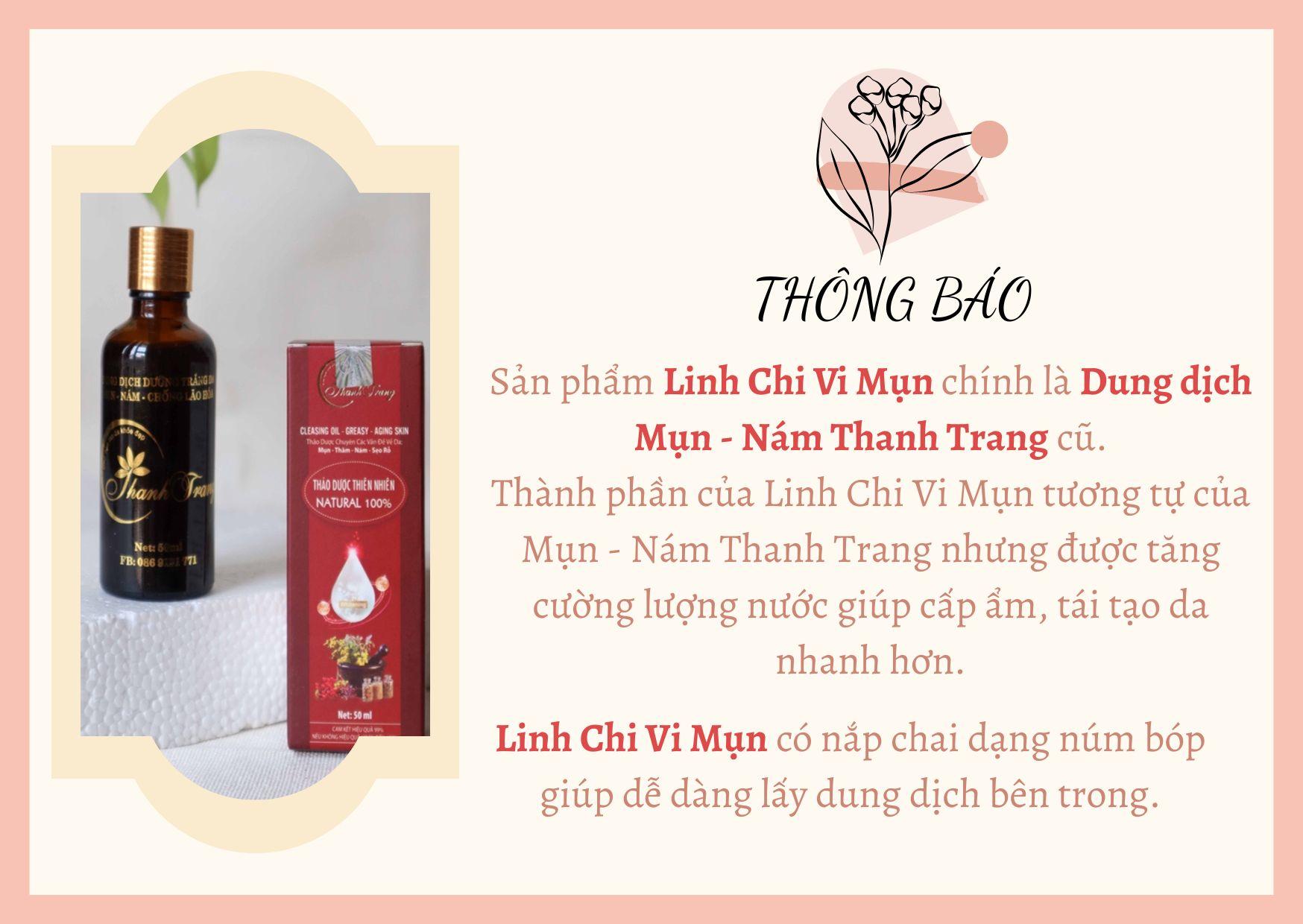 Thảo dược tái tạo da Linh Chi Vi Mụn