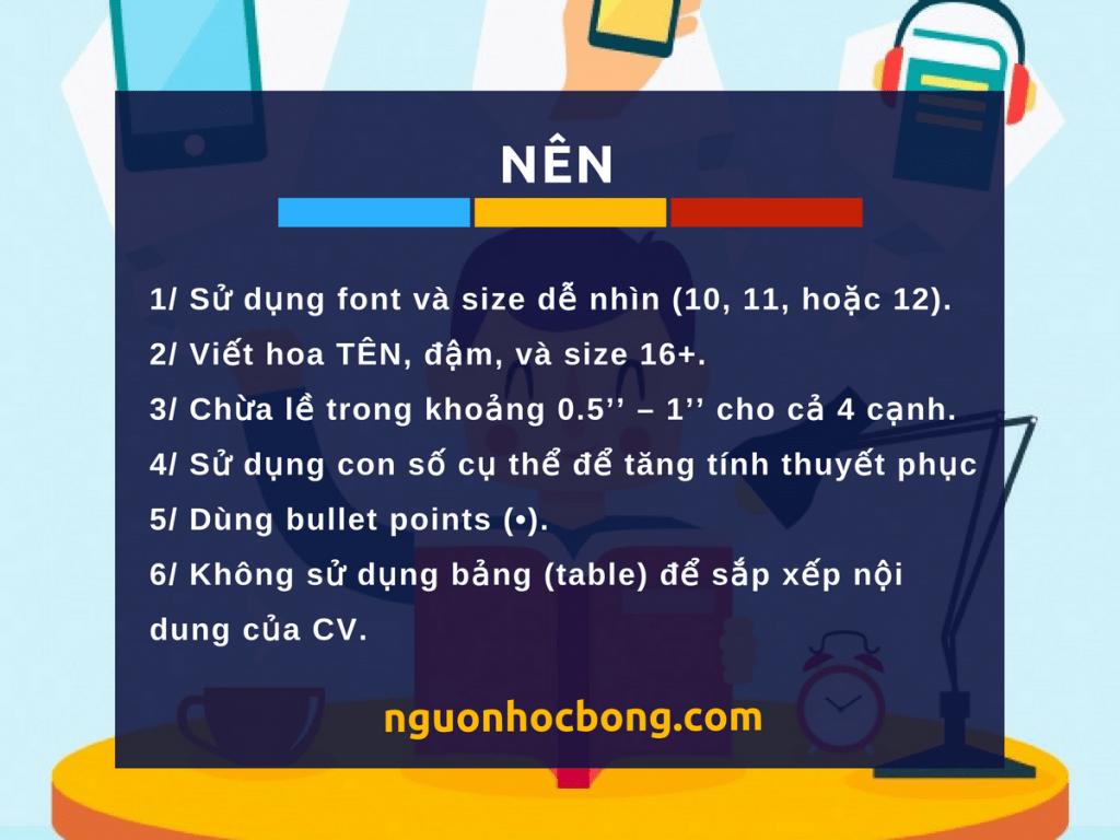 Hướng dẫn viết CV & RESUME xin học bổng cao học đúng chuẩn