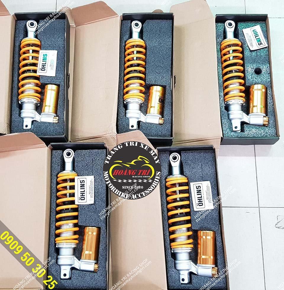 Phuộc Ohlins bình dầu fake gắn xe Vario - Click Thái