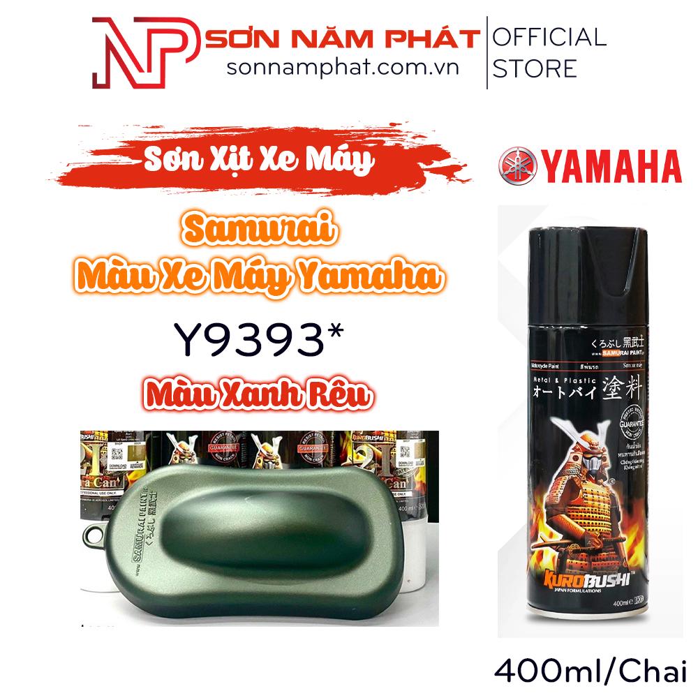 Sơn Xịt Samurai Màu Xe Máy Yamaha Y9393* Màu Xanh Rêu