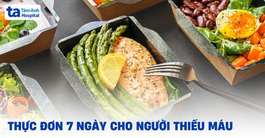 Gợi ý thực đơn 7 ngày cho người thiếu máu đủ chất đủ lượng