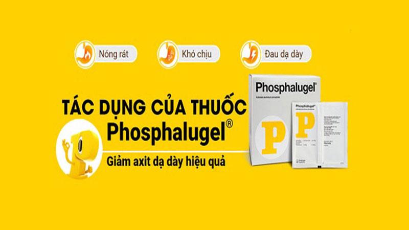 Phosphalugel làm giảm acid dạ dày hiệu quả