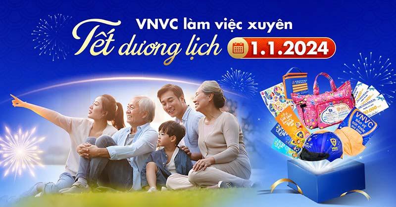 VNVC làm việc xuyên Tết dương lịch 2024, bùng nổ chuỗi ưu đãi lớn chào Xuân