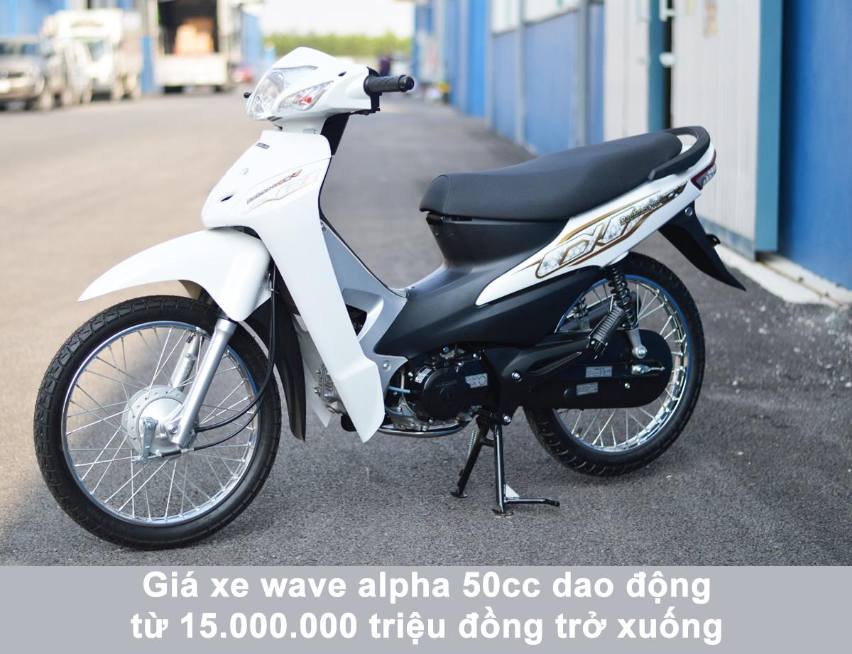 Bảng giá xe wave alpha 50cc chinh hang honda 2022 cho học sinh