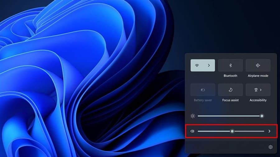 điều chỉnh âm lượng windows 11