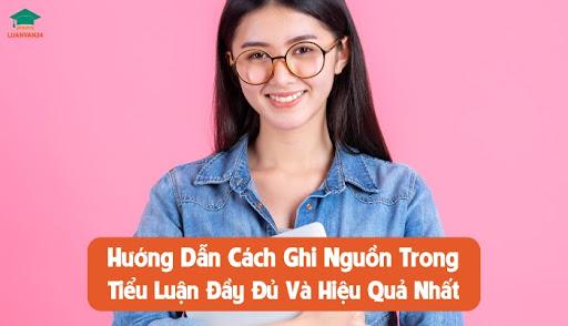 cách ghi nguồn trong tiểu luận 1