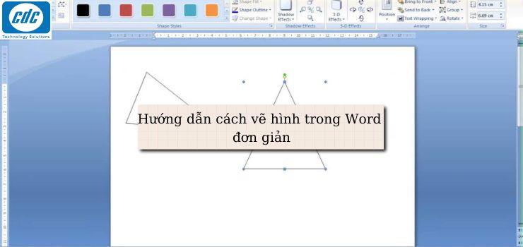 Hướng dẫn cách vẽ hình trong Word đơn giản