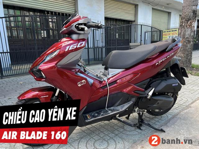 Chiều cao yên xe AB 160 bao nhiêu? Nam cao 1m6 đi có phù hợp?