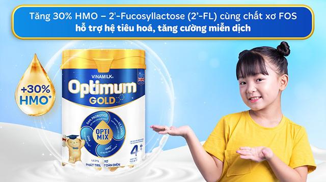 Sữa bột Vinamilk Optimum Gold số 4 850g (2 - 6 tuổi)