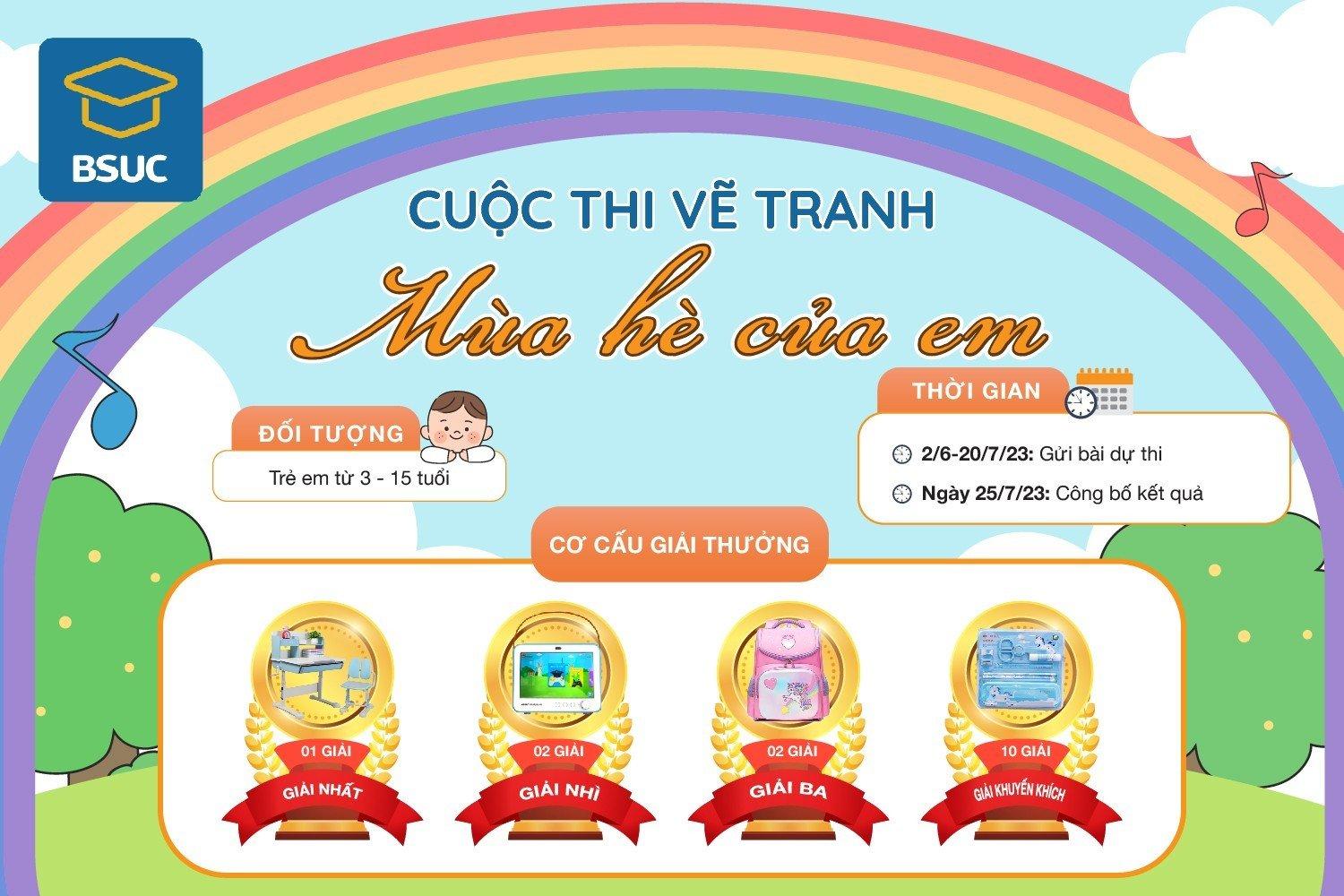 BSUC tổ chức cuộc thi vẽ tranh với chủ đề “Mùa hè của em”