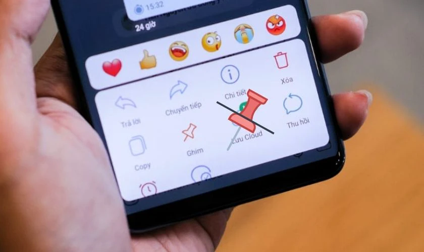 Bỏ ghim tin nhắn Zalo là gì?