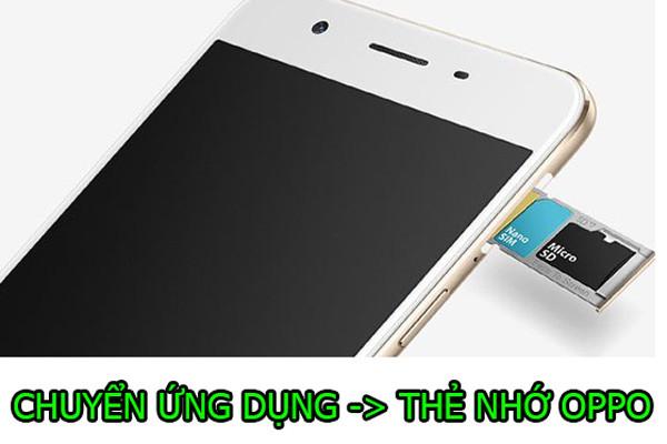 Chuyển ứng dụng sang thẻ nhớ Oppo