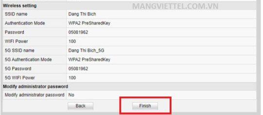hướng dẫn đổi mật khẩu wifi Viettel