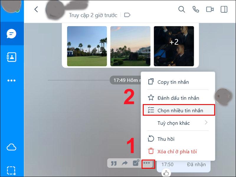 Vào tin nhắn trò chuyện mà bạn muốn sao chép tin nhắn