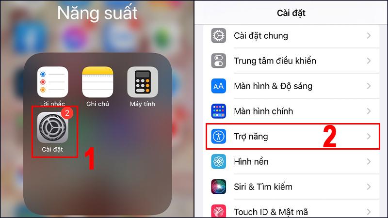 Hướng dẫn bật phím home ảo cho iPhone 14