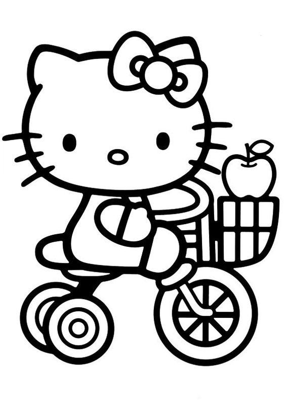 ảnh hello kitty tô màu