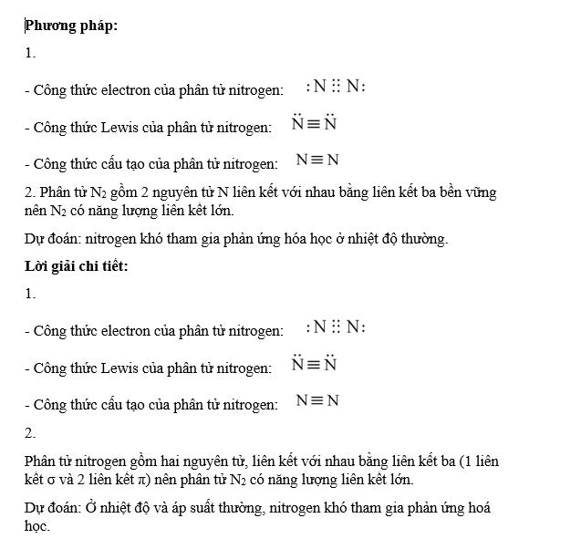 Bài 4. Nitrogen trang 29, 30, 31, 32 Hóa học 11 Kết nối tri thức