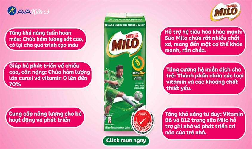 Review sữa Milo có tốt không? 6 lợi ích khi uống sữa Milo