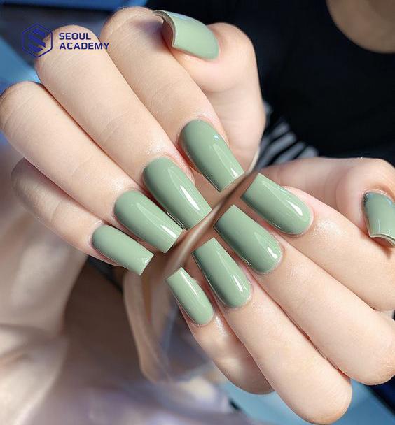 Top 40+ mẫu nail màu xanh ngọc đẹp ấn tượng và trendy 2024