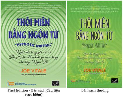 Sách "THÔI MIÊN BẰNG NGÔN TỪ" (Joe Vitale) - dịch giả ThS. Phan Nguyễn Khánh Đan - các bản sách khác nhau