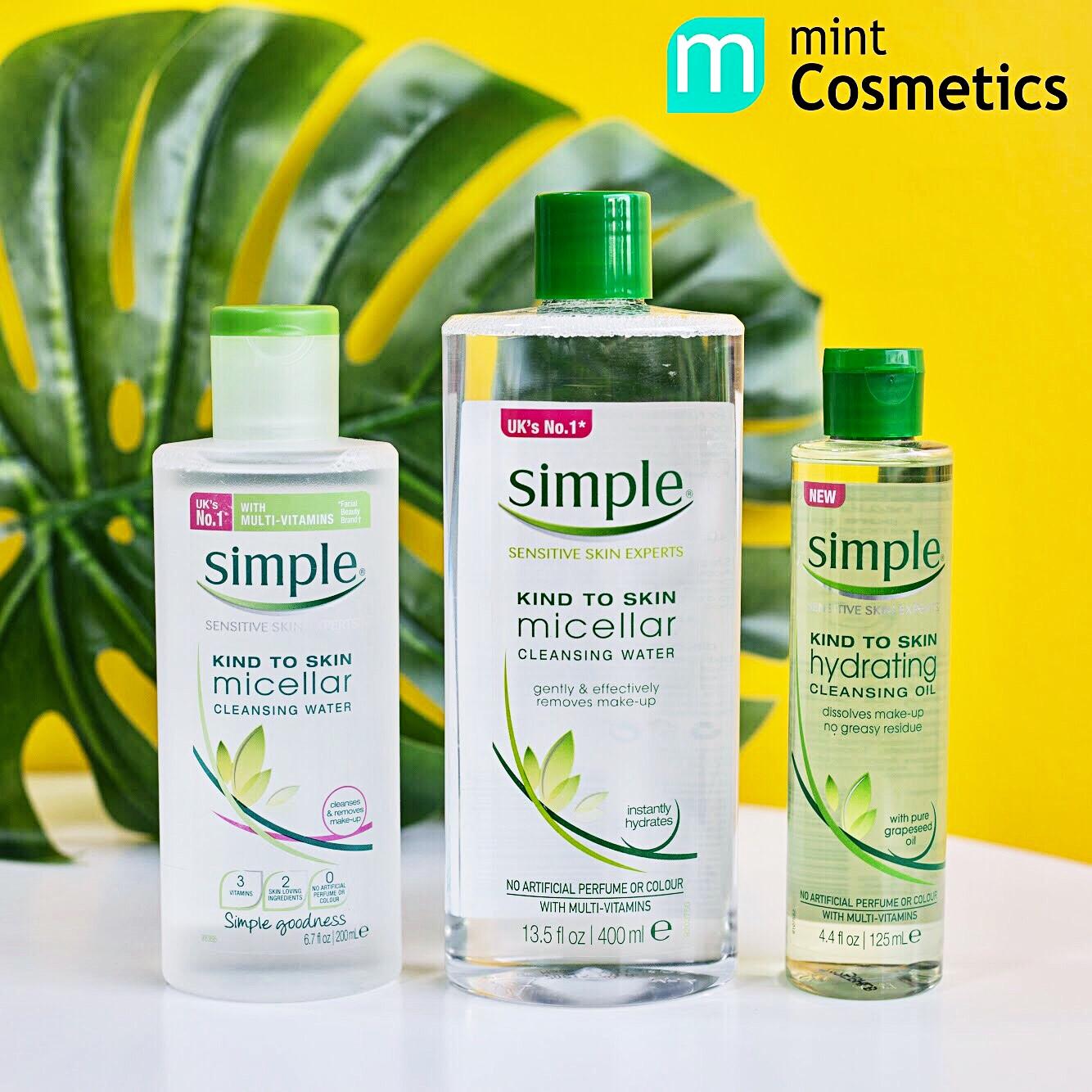 Trọn bộ Skincare từ Simple UK – Giá Mới Siêu Shock