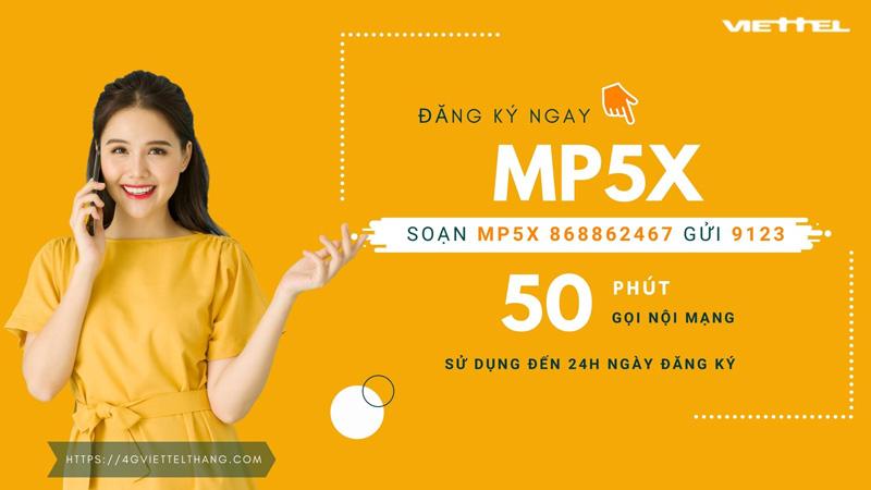 Gói MP5X Viettel gọi nội mạng 5k 1 ngày