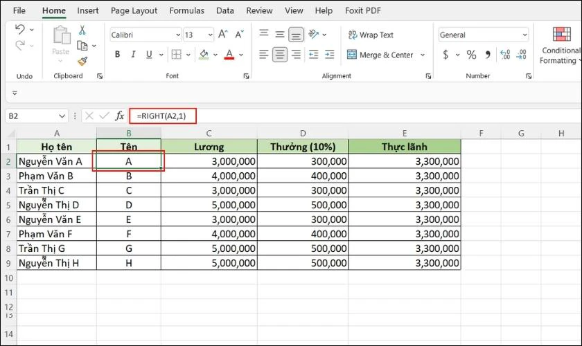 ẩn công thức trong Excel