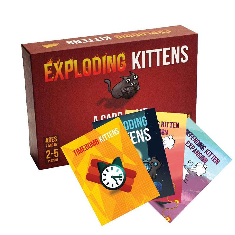 Combo 4 bản mèo nổ Exploding Kittens mở rộng loại đẹp