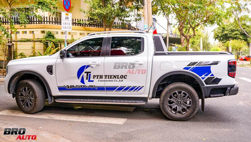 Mẫu Tem xe Ford Ranger Trắng Tinh Tế