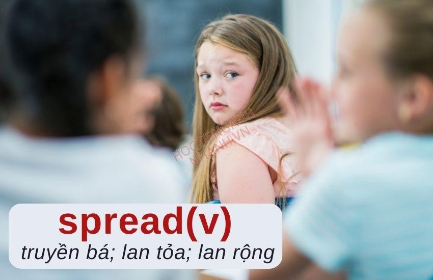 Quá khứ của spread là gì? Chia động từ spread chuẩn