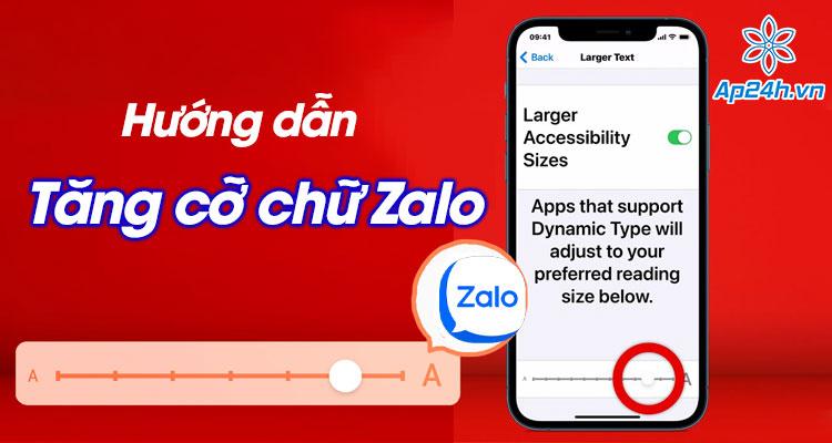 Hướng dẫn tăng cỡ chữ Zalo trên iPhone