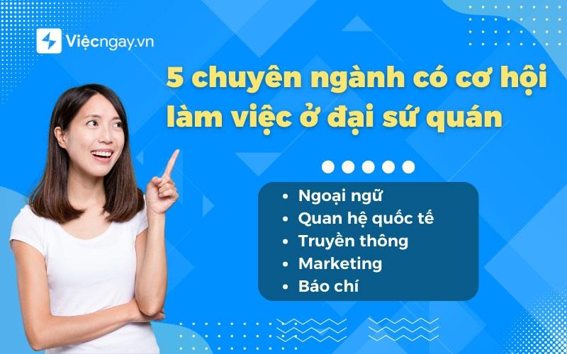 Làm đại sứ quán thì học ngành gì?