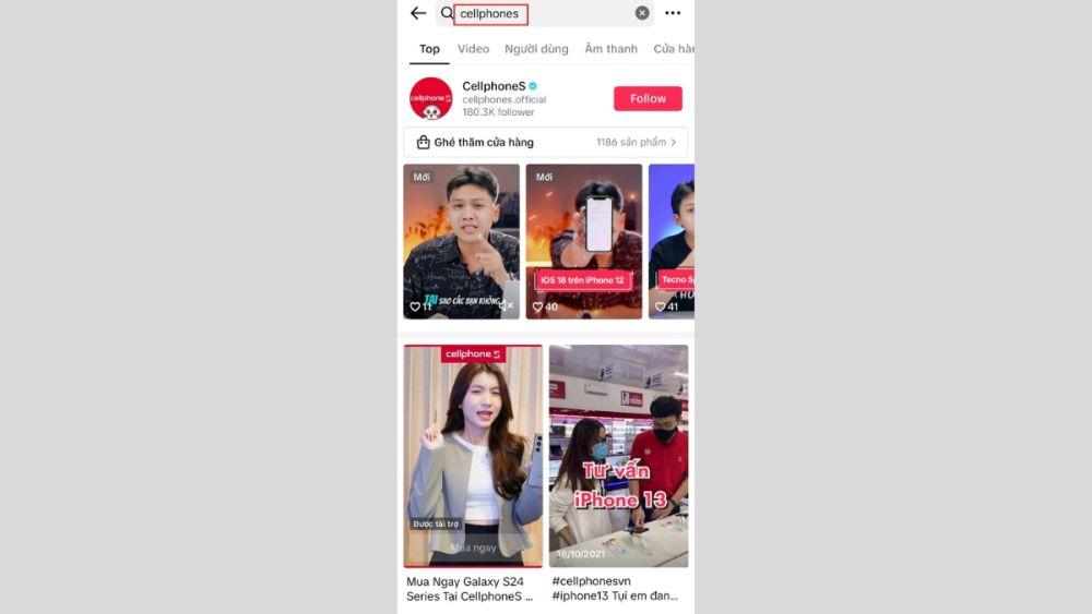 Cách mua hàng trên TikTok Shop qua TikTok Seller bước 1