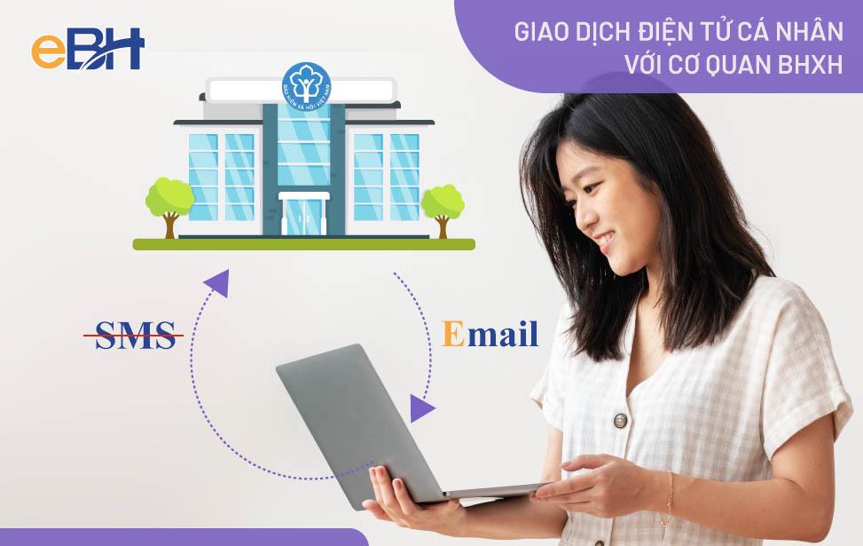 Cá nhân nhận thông thông báo, mã xác thực qua Email từ 29/10/2021