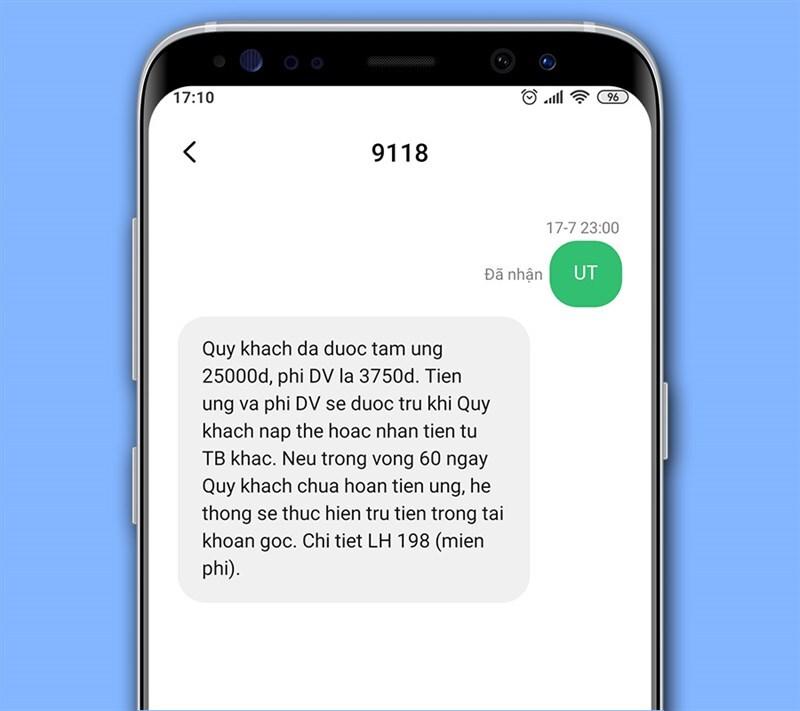 Cách ứng tiền Viettel bằng cú pháp SMS