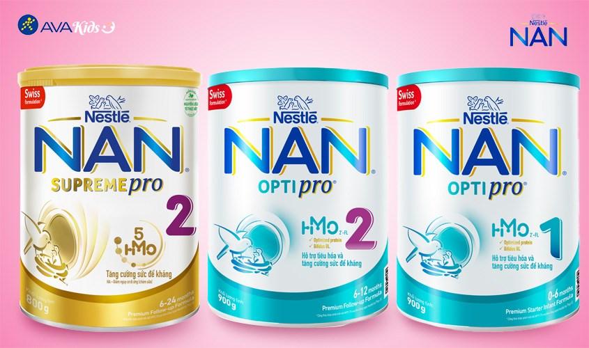 Các sản phẩm sữa bột cho bé Nestlé NAN được ưa chuộng nhất 