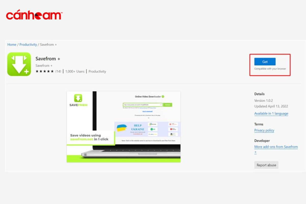 Cách tải phim trên Web về máy tính bằng Save From