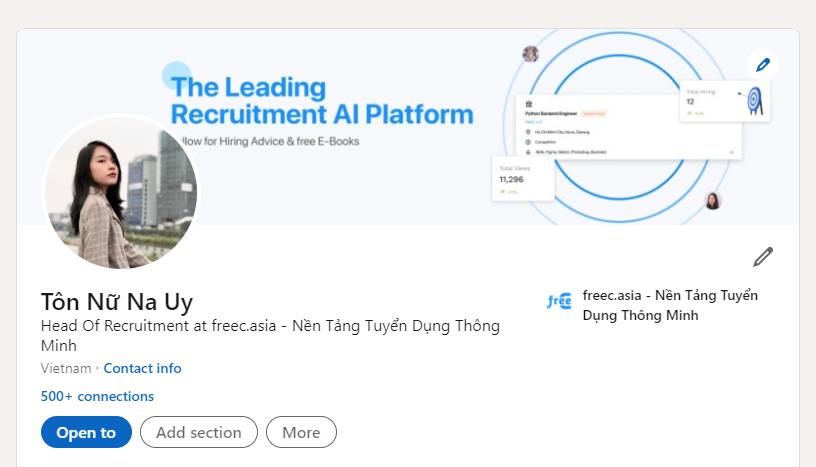 hướng dẫn thêm CV vào linkedin