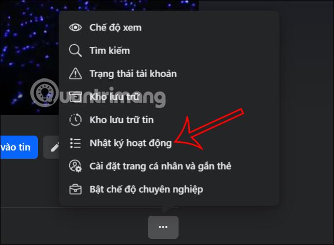 Nhật ký hoạt động video Facebook