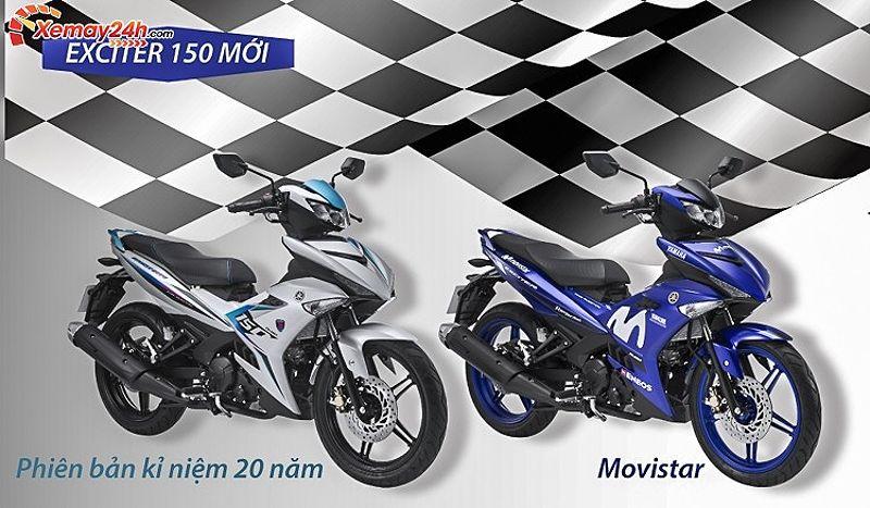 Exciter 150 màu trắng đỏ