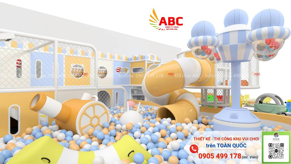 Mô hình khu vui chơi trong nhà tại Bến Tre được thiết kế và bố trí đa dạng trò chơi thu hút