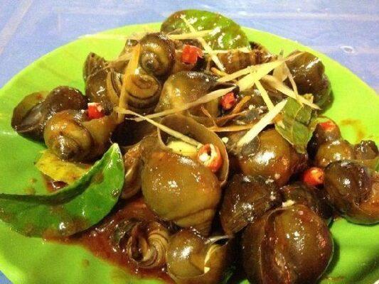 cách làm ốc vận xào sả ớt ngon